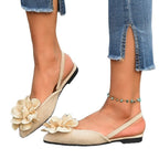 Damen elegante Slipper mit dekorativen Blumenapplikationen R&B