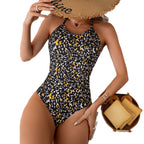 Damen Zweiteiler Bademode mit hohem Beinausschnitt und floralem Design R&B