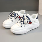 Damen modische Sport Sneakers mit praktischen Schnürsenkeln und dämpfender Laufsohle R&B