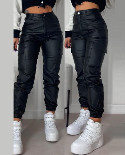 Damen Cargo-Hose mit elastischem Bund und praktischen seitlichen Taschen R&B