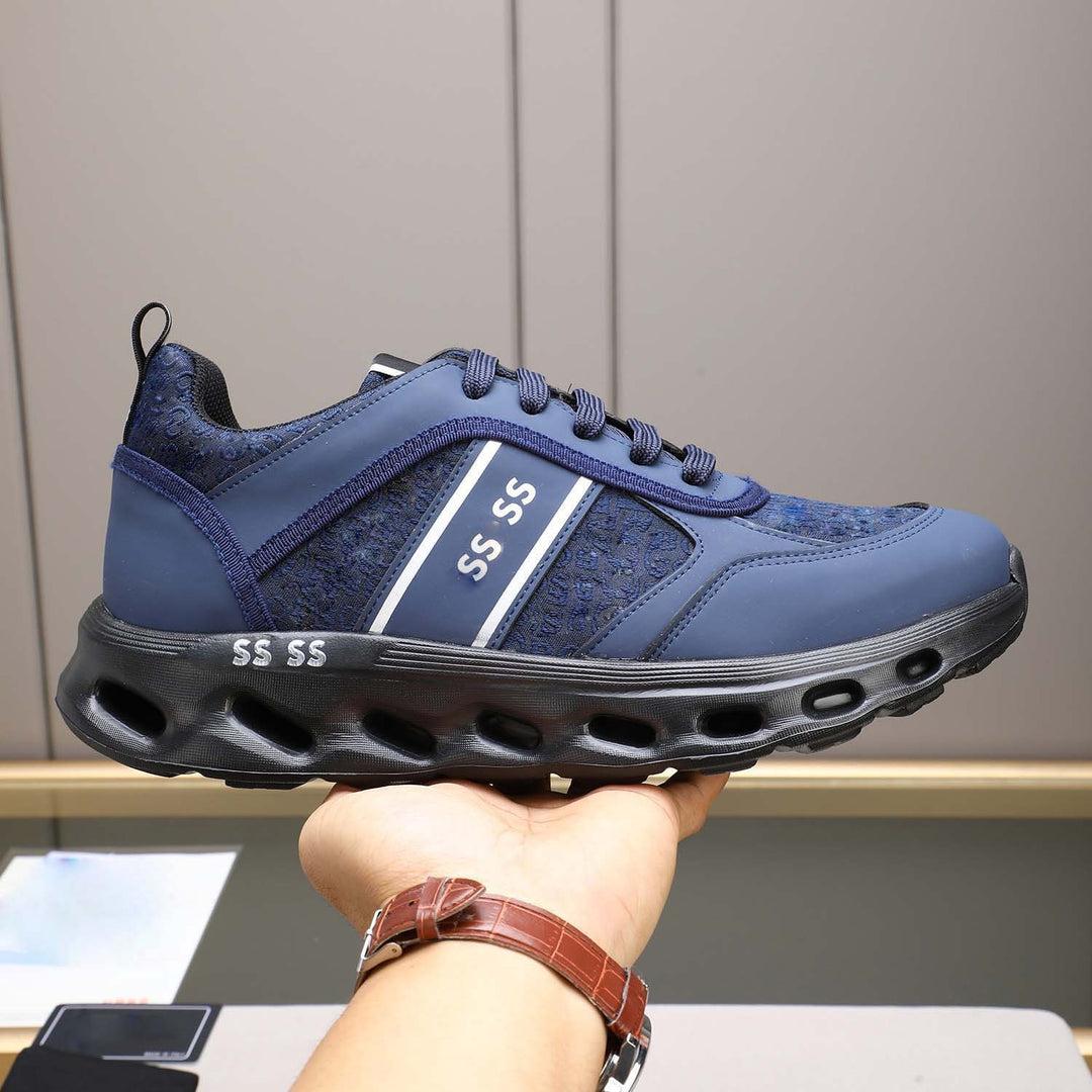 Damen Sportliche Komfort-Sneaker mit atmungsaktiver Oberflächenstruktur und dämpfender Sohle R&B