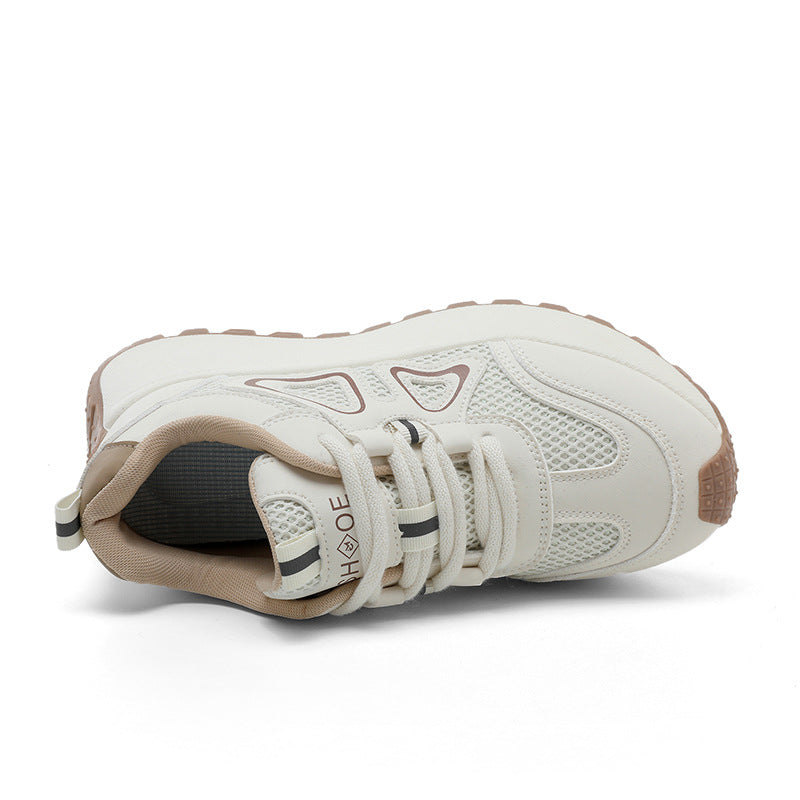 Damen sportliche Sneakers mit atmungsaktiver Mesh-Oberfläche und stoßdämpfender Sohle R&B