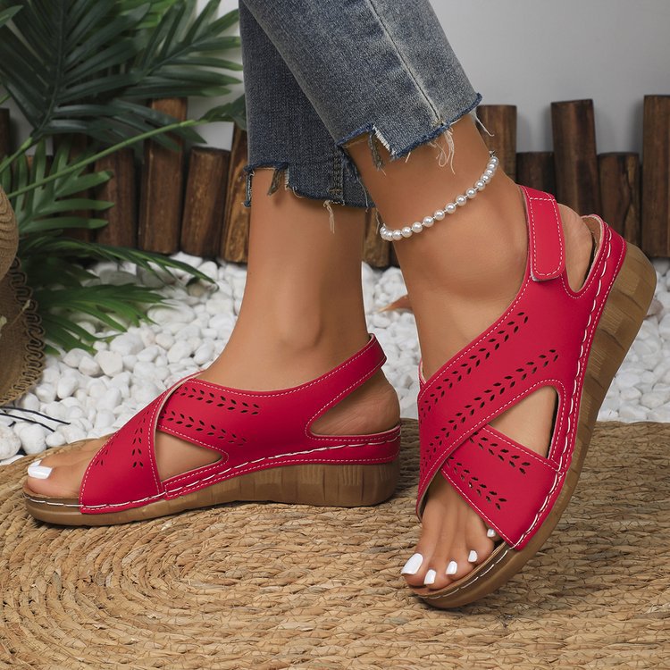 Damen Komfortable Sandalen mit ergonomischem Fußbett und atmungsaktivem Obermaterial R&B
