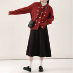 R&B | Strick Strickjacke mit Blumenmuster