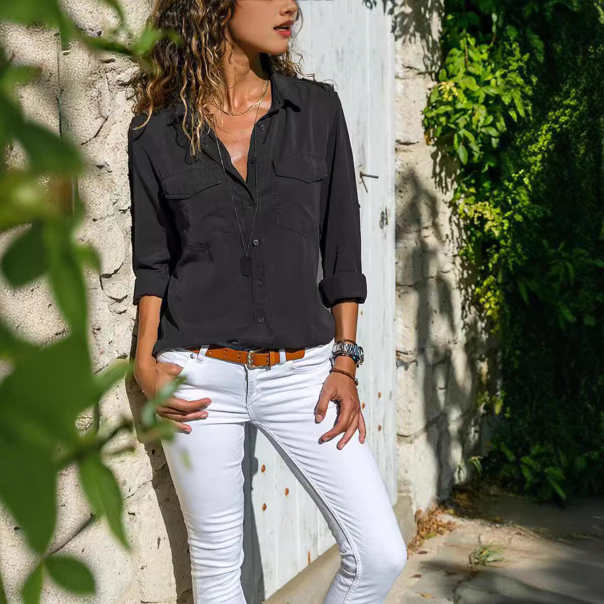 Damen Langarmbluse R&B