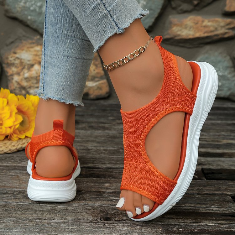 Damen Atmungsaktive Sport-Sandalen mit elastischem Obermaterial und rutschfester Sohle R&B