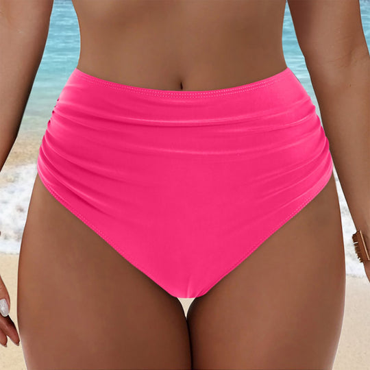 Damen Hochgeschnittenes Bikini-Höschen mit Rüschendetails R&B
