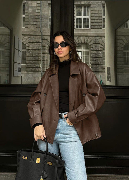 R&B | Übergroße Doppelt breasted Jacke