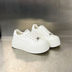 Damen Plattform Sneakers mit elegantem Design und atmungsaktiver Obermaterialstruktur R&B