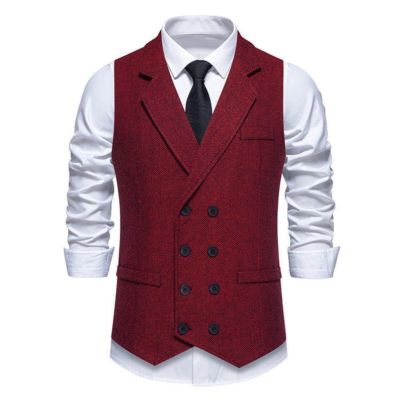 Herren elegante tweed Weste