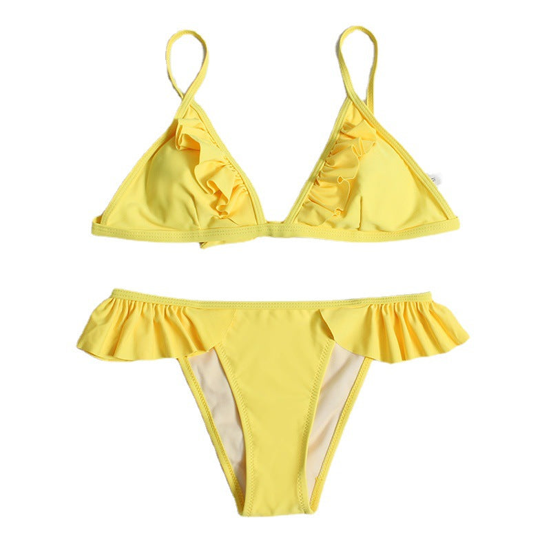 Damen Triangel-Bikini mit Rüschen R&B