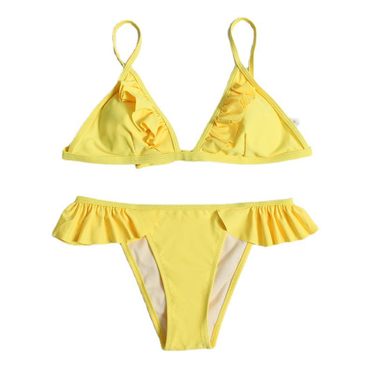 Damen Triangel-Bikini mit Rüschen R&B