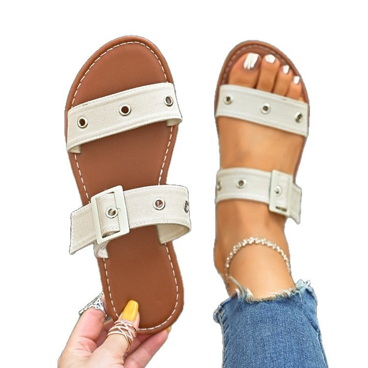 Damen Komfortable Riemchensandalen mit eleganten Schmuckdetails R&B