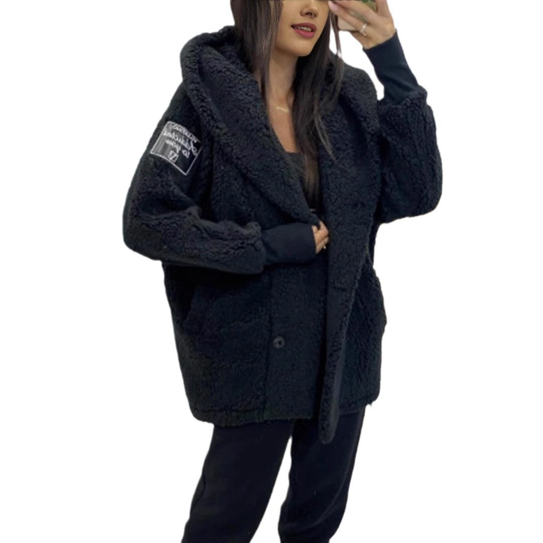 Damen Oversized Teddyjacke R&B
