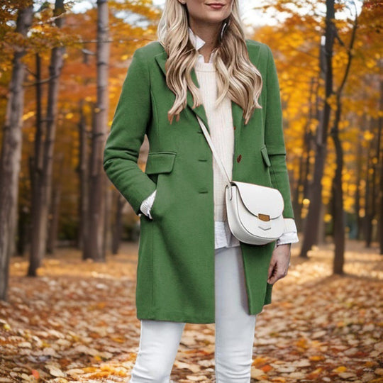 Damen Eleganter Wollmantel R&B