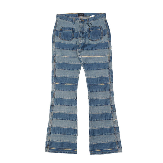 Damen Jeanshose mit modernem Streifenmuster und bequemer Passform R&B