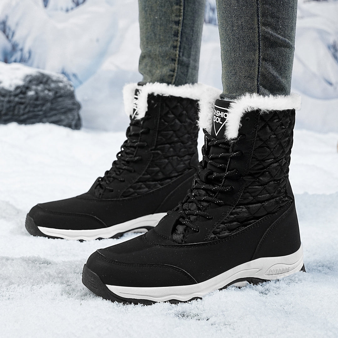 Damen Winterfestige Stiefel mit isolierter Fütterung und rutschfester Sohle R&B