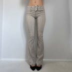 Damen Flared Hose mit eleganten Streifen und tailliertem Schnitt R&B