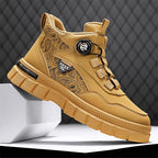 Damen Hochwertige High-Top Sneakers mit Paisleymuster und praktischen Schnellschnürsystem R&B