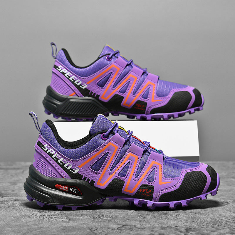 Damen Sportliche Trailrunning-Schuhe mit rutschfester Profilsohle und atmungsaktivem Obermaterial R&B