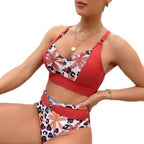 Damen Bikini-Set mit Hohem Bund und Modischem Design R&B