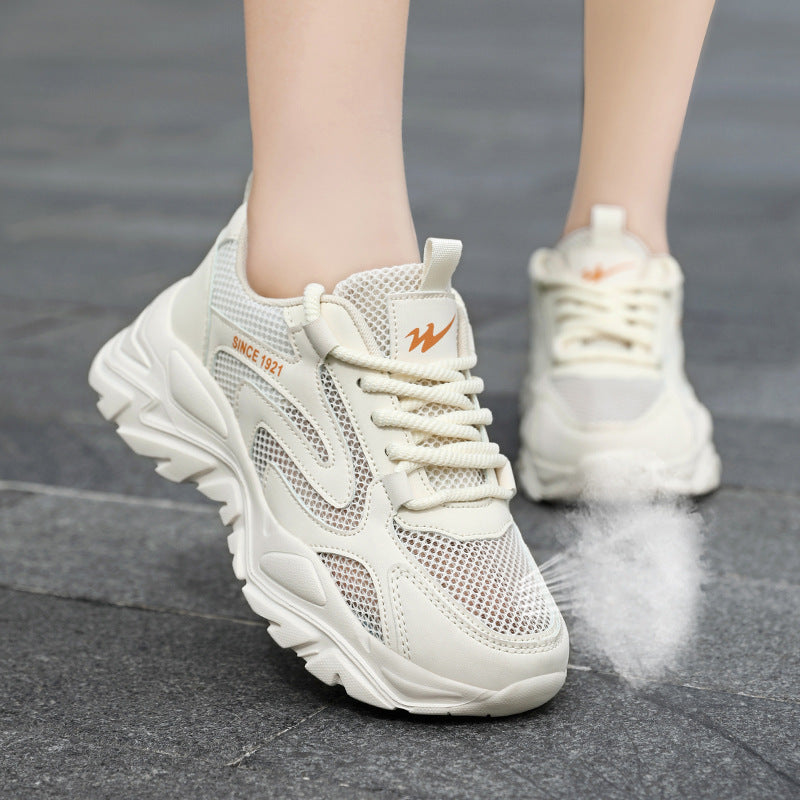 Damen Lauf- und Freizeitschuhe mit atmungsaktivem Mesh-Obermaterial und stoßdämpfender Sohle R&B