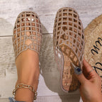 Damen Bequeme und stylische Gitter-Pantoletten R&B