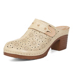 Damen Clogs mit atmungsaktivem Design und eleganten Perforationen R&B