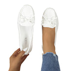 Damen Mokassins mit elegantem Schleifenakzent und weicher Sohle R&B