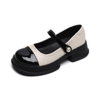 Damen Mary-Jane Schuhe mit modischem Riemen und komfortablem Blockabsatz