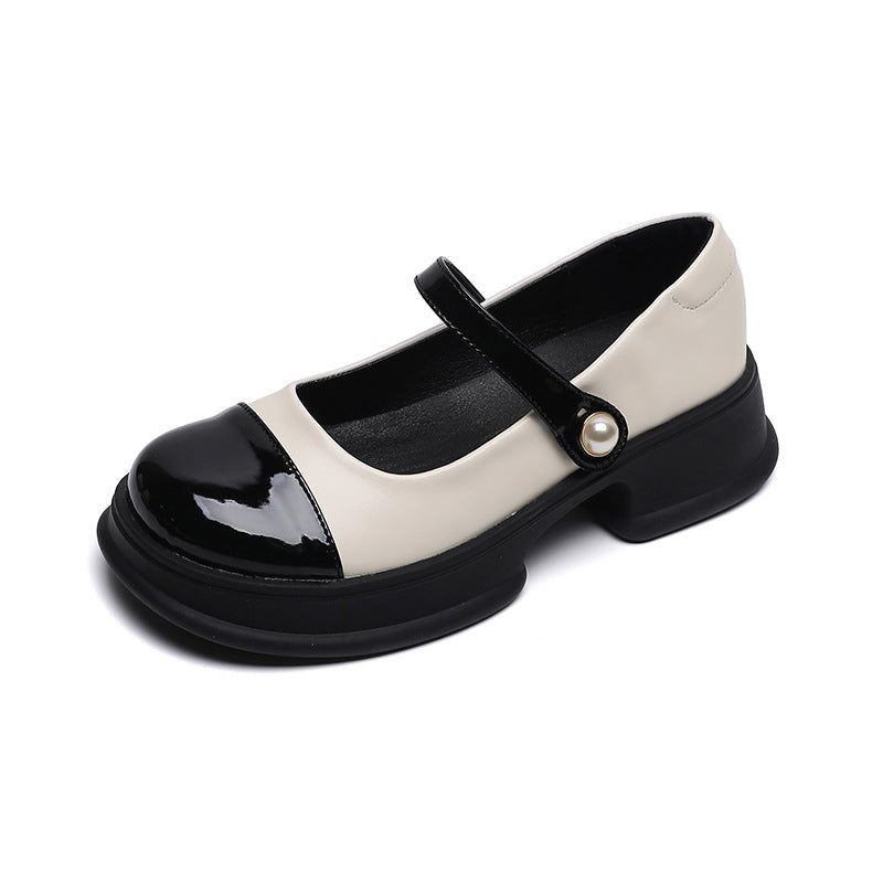 Damen Mary-Jane Schuhe mit modischem Riemen und komfortablem Blockabsatz