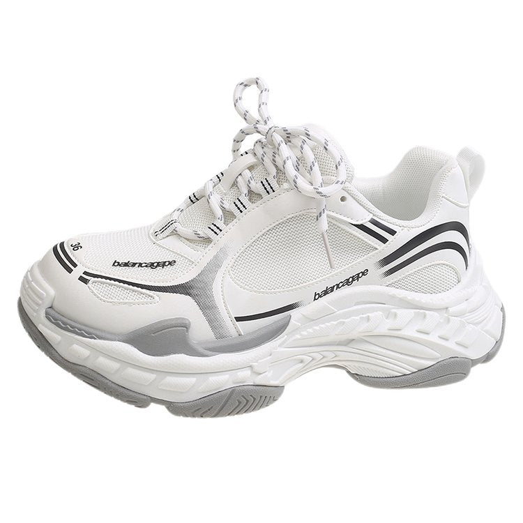Damen sportliche Sneaker mit atmungsaktiver Mesh-Oberfläche und dämpfender Sohle R&B