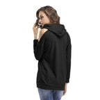 Damen Sweatshirt mit Off-Shoulder Design und bequemer Passform R&B