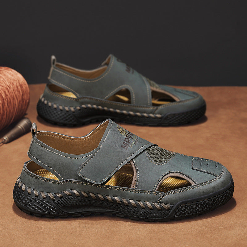 Herren Sandalen mit atmungsaktiver Oberseite und rutschfester Sohle R&B