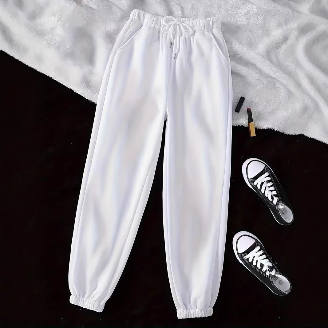 Damen Bequeme Freizeit-Hose mit Gummizug und seitlichen Taschen