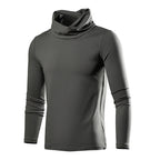 Damen elegante Rollkragen-Tunika mit langem Arm