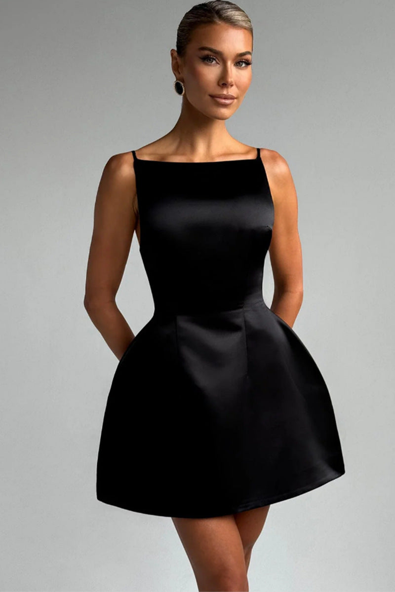 Damen Cocktailkleid mit elegantem A-Linien-Schnitt und glamourösem Taillierungsdesign R&B