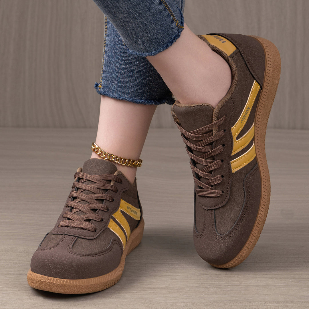Damen Sportliche Sneakers mit rutschfester Gummisohle und modischem Design R&B