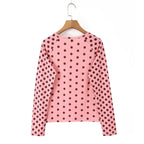 Damen Langarmshirt mit modischem Punkte-Muster R&B