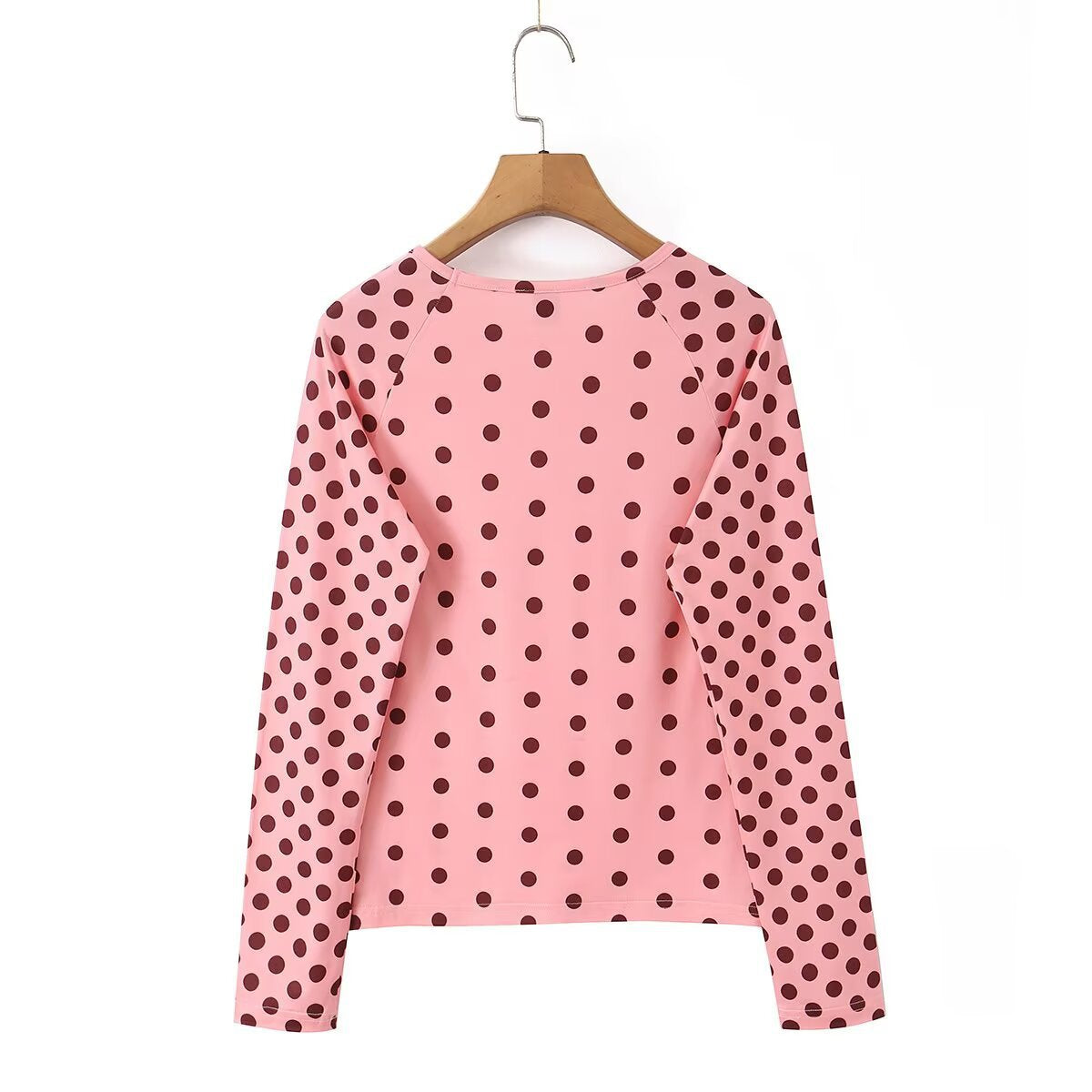 Damen Langarmshirt mit modischem Punkte-Muster R&B