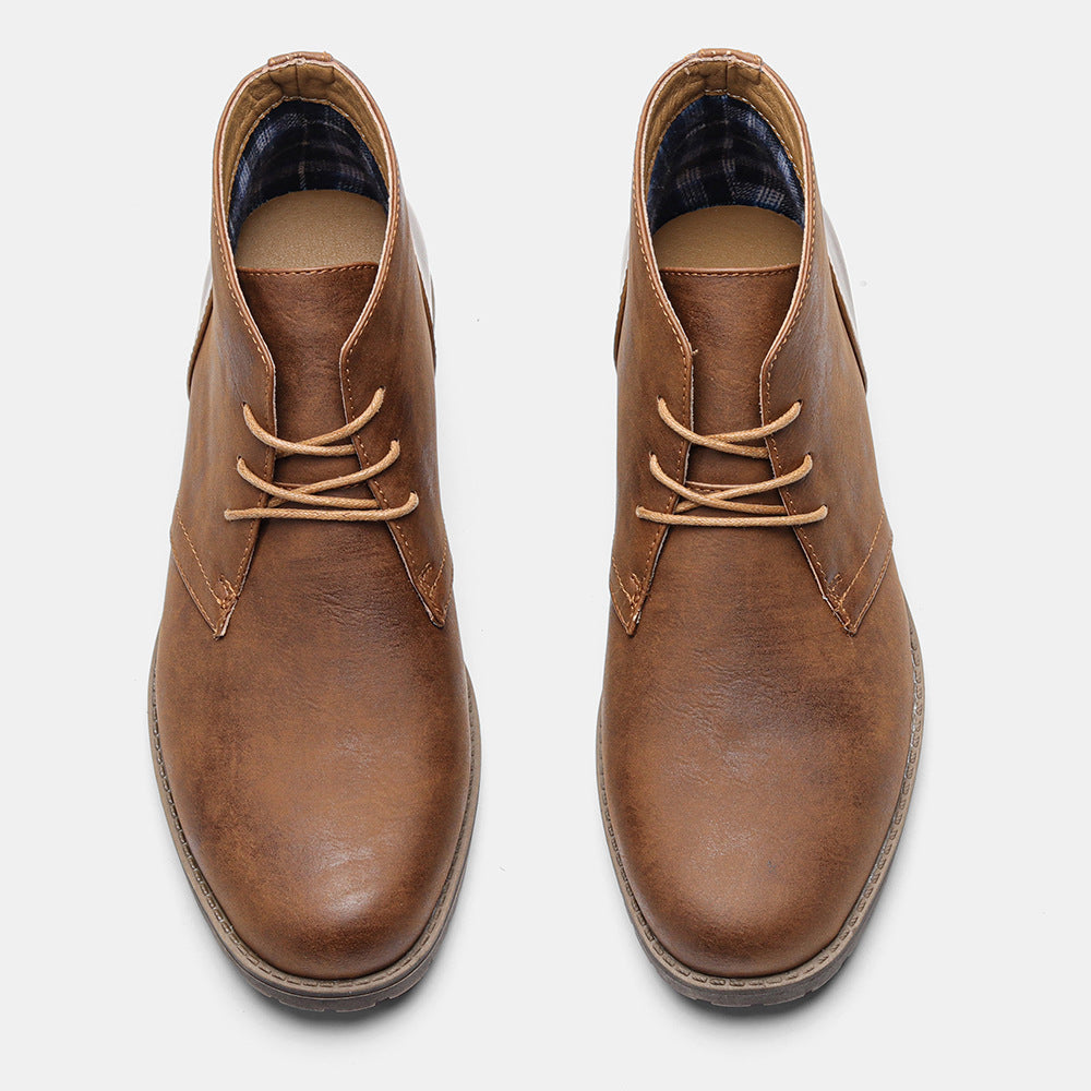 Stiefelette Aus Echtem Vegane Leder