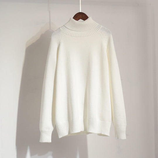 Damen Feinstrickpullover mit hohem Kragen R&B