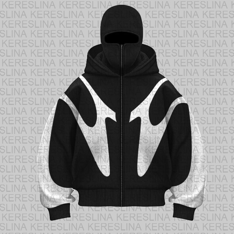 Damen trendige oversized Kapuzenjacke R&B