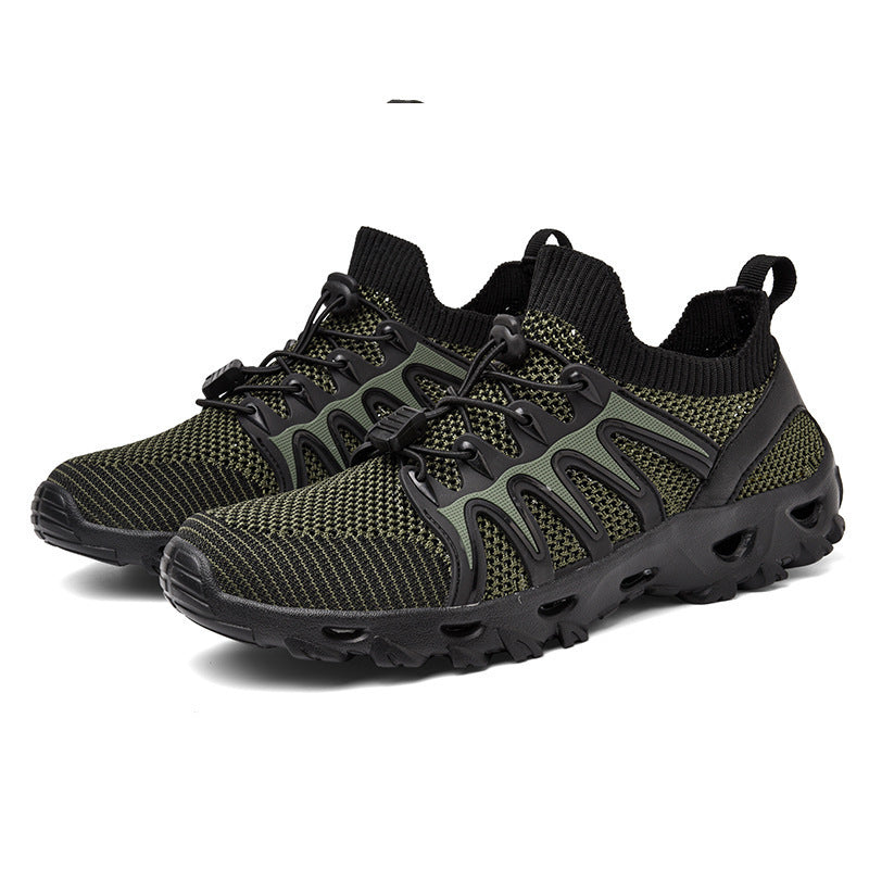 Damen Atmungsaktive Sportschuhe mit elastischem Schnürsystem und rutschfester Sohle R&B