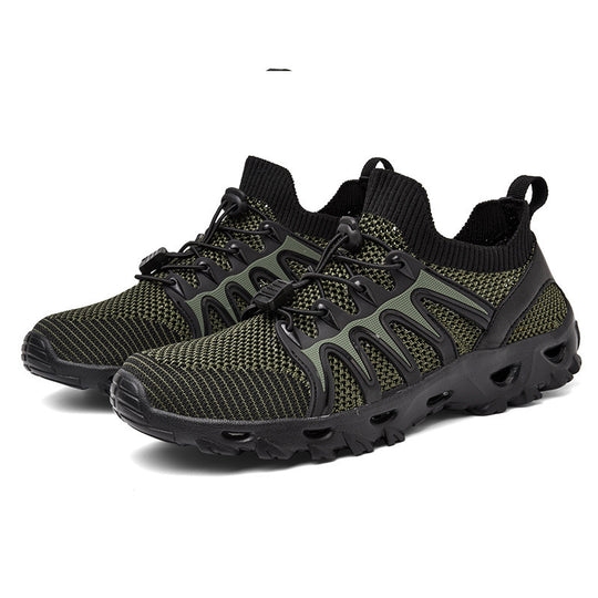 Damen Atmungsaktive Sportschuhe mit elastischem Schnürsystem und rutschfester Sohle R&B