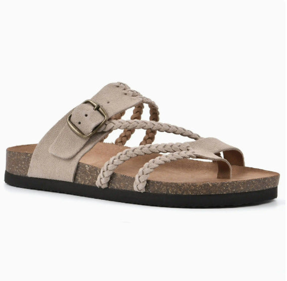 Damen Riemchen-Sandalen mit verstellbarem Schnallenverschluss und anatomischer Fußbettung R&B