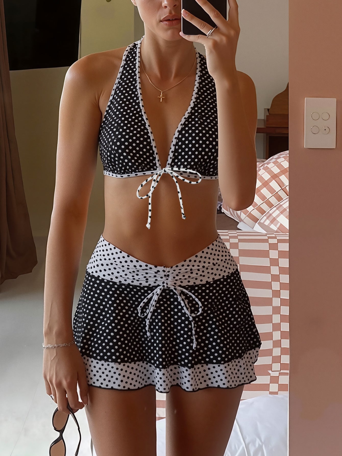 Damen Bikiniset mit modischem Dots-Design R&B