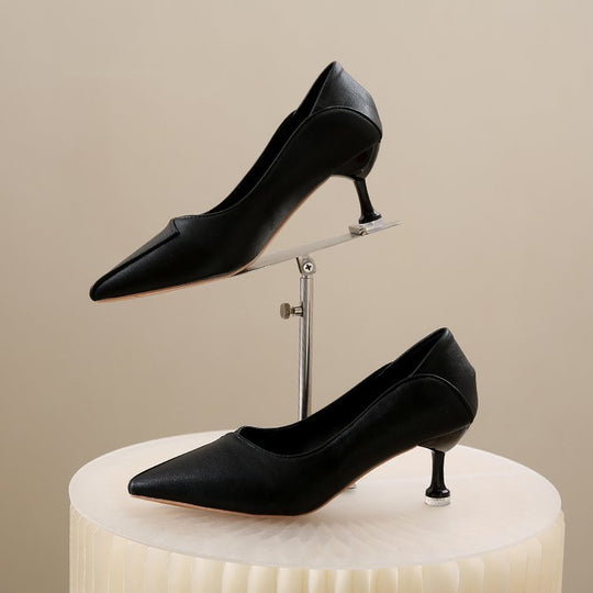 Damen elegante Spitzen Pumps mit einzigartigem Absatz R&B