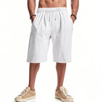 Herren nan lässige Bermudashorts aus Baumwollmix mit elastischem Bund Kordelzug und Seitentaschen R&B