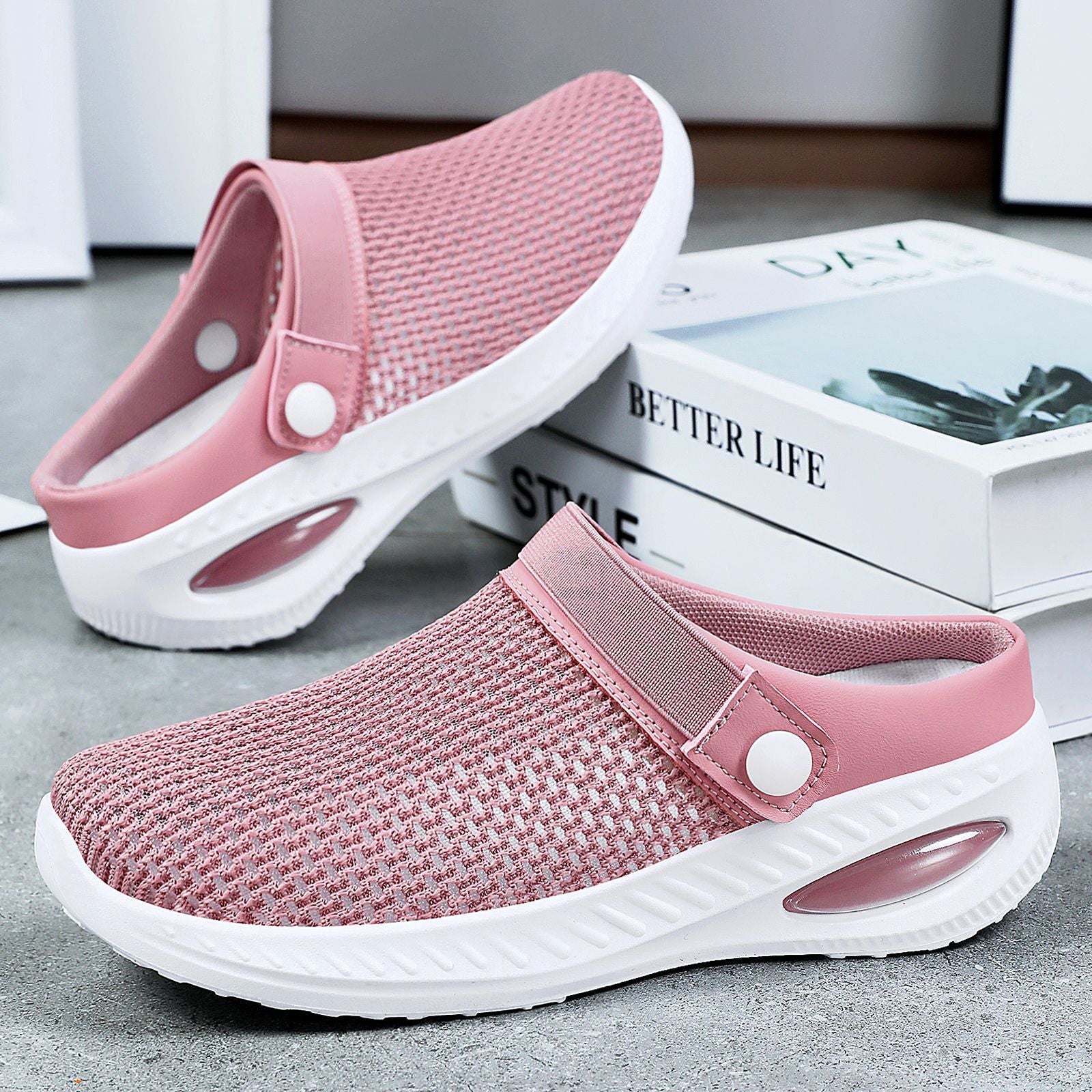 Damen Atmungsaktive Clogs mit flexiblem Design